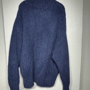 Cozy Chunky Navy Blue Knit Sweater